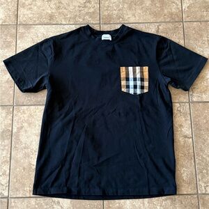 Burberry check pocket tshirt